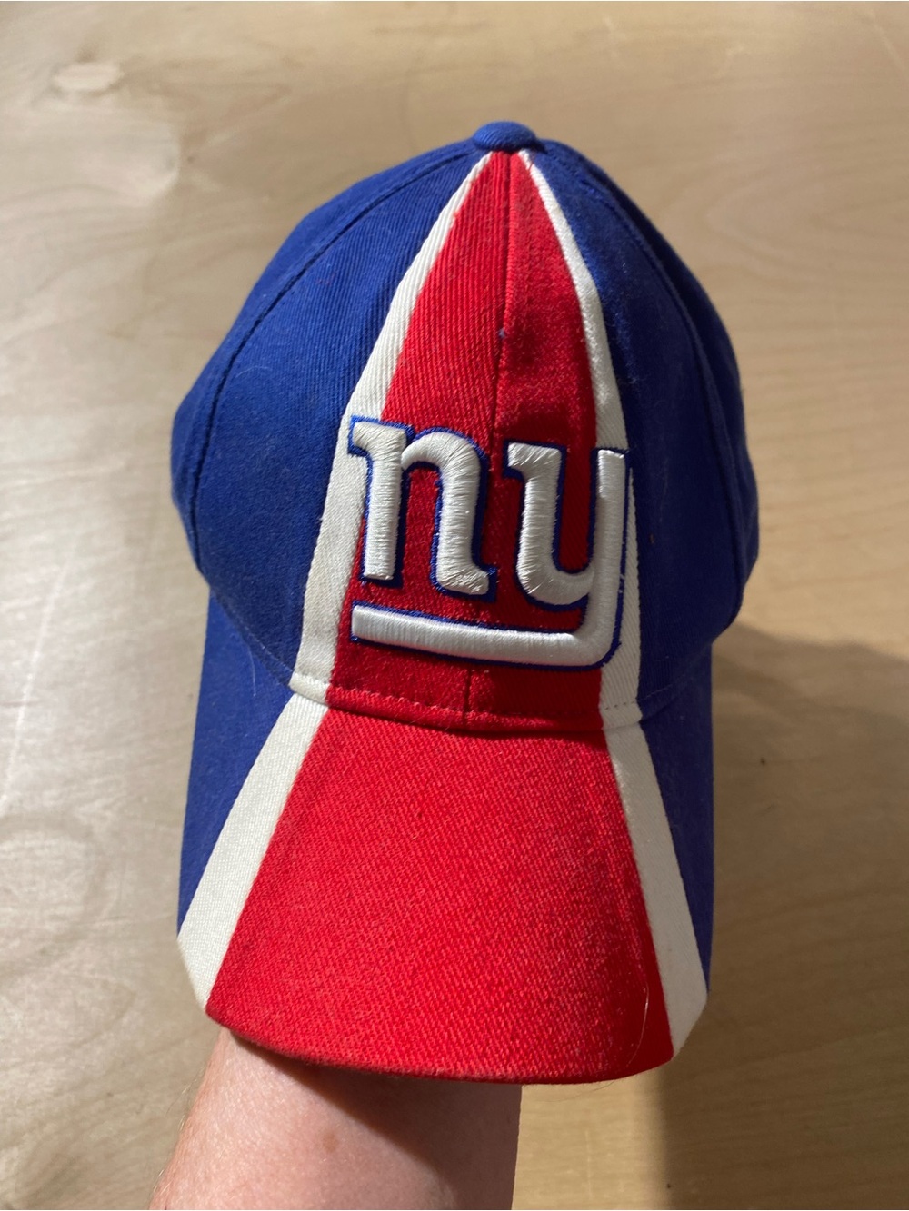 NFL New York Giants  Red & Blue Logo Hook and Loop Cap (N)